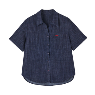 indicia标记商场同款25夏新款简约百搭通勤风牛仔衬衫 F2B5CS244N