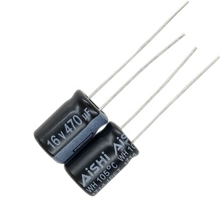 50只16v470UF艾华8*12电解电容AISHI开关电源主板led滤波105度WH