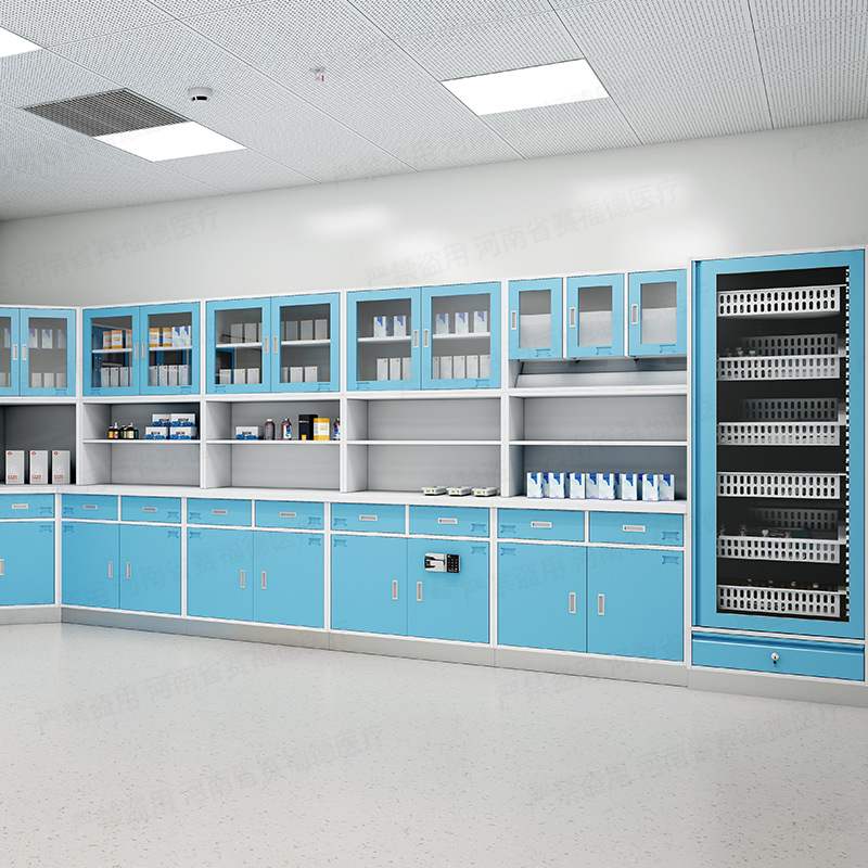 医院诊所无菌处置室不锈钢污物钢板医疗柜垃圾桶治疗柜处置台电解