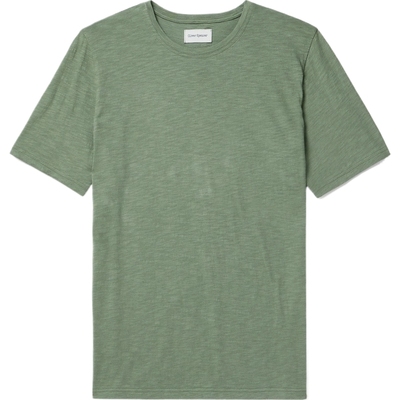 【折扣】Oliver Spencer男士竹节纹棉质平纹布T恤