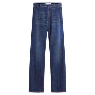 LANVIN浪凡男士直筒休闲牛仔裤