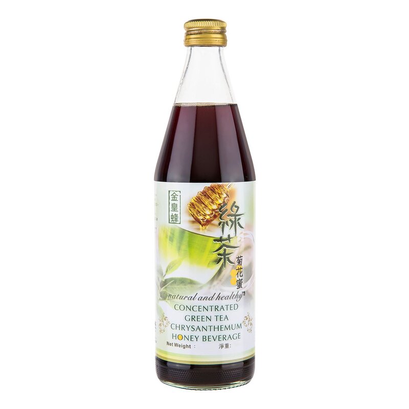 金皇蜂 绿茶菊花蜜增量装养生饮品特色饮品瓶装玻璃瓶茶饮传统版