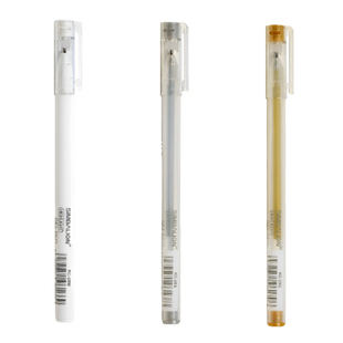 雄狮高光笔金色/银色/白色细头记号笔学生美术手绘0.8mm高光白笔美术专用绘画笔DIY笔深色背景纸张专用绘图笔