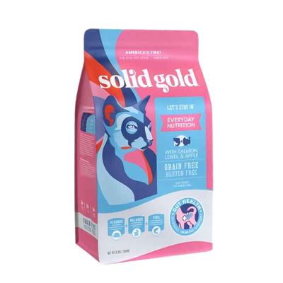 【自营】【SolidGold】素力高进口鲜肉三文鱼美毛猫粮3磅【临期】