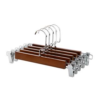 实木裤架裤夹裙子家用裤撑防滑无痕强力服装店衣架裤挂木质批发