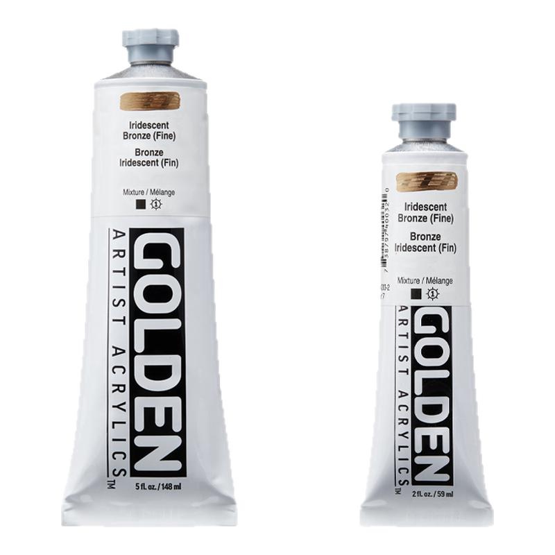 美国进口高登Golden特性丙烯颜料金牌彩虹色金属色59ml/148m