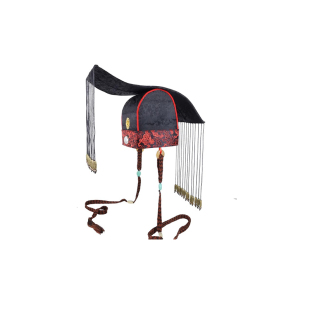 秦始皇嬴政大汉天子皇帝上朝头冠冕旒皇上影视舞台演出珠帘帽子