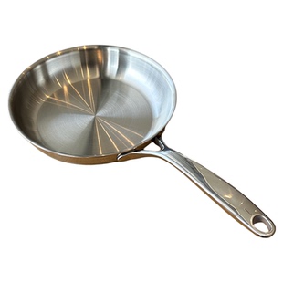 Chockmen卓德铭18/10不锈钢无涂层平底煎锅煎蛋锅煎牛排锅24cm