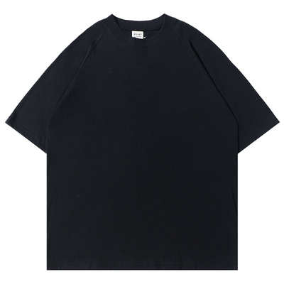 美式350G重磅纯棉阔版t恤插肩袖