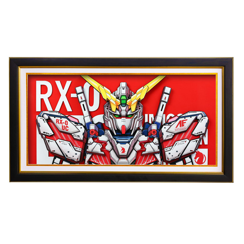 高达独角兽rx-0纸艺手工生日礼物