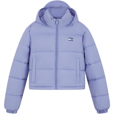 Tommy女装刺绣宽松短款棉服外套