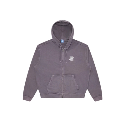 UNDEFEATED五条杠官方冬季新品美式重磅LOGO设计水洗连帽卫衣