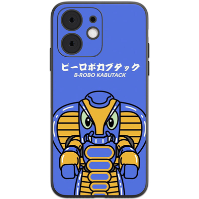 苹果13钢化玻璃动漫铁甲小宝