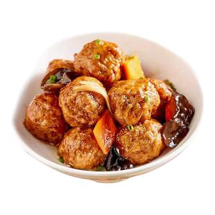 甘家风味黄陂三鲜肉圆子猪肉丸子四喜丸子狮子头油炸肉丸子快手菜