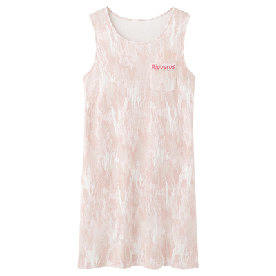 【芬腾】100%棉带胸垫新款睡衣女