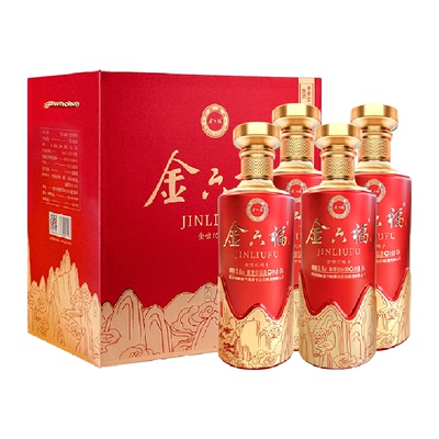 金六福臻享礼盒装50.8度白酒