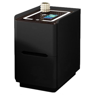 落地床头柜床边柜卧室家用迷你柜岩板现代简约轻奢酒店超窄免安装