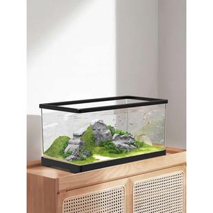 小型鱼缸家用桌面客厅超白生态过滤深水乌龟缸养龟箱六角恐龙鱼缸