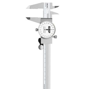 得力带表卡尺高精度游标卡尺表头指针代表盘深度固定螺丝150/300