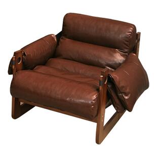 单人沙发椅舒适懒人沙发家用实木沙发椅子休闲椅躺椅客厅泽西岛椅