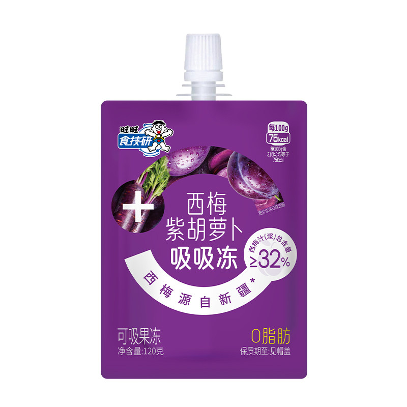 旺旺食技研旺上加旺果蔬吸吸冻多口味组合装0脂肪儿童零食果冻