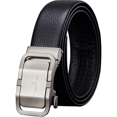 年轻人高档学生休闲风真皮自动扣