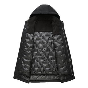 AB 2025秋冬新款时尚保暖可拆卸内胆羽绒服男士羽绒服