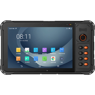 优博讯P8100D工业级平板电脑安卓高通八核物流仓储管理服装盘点制造业MES产线管理巡检卫生医疗政府机构巡查