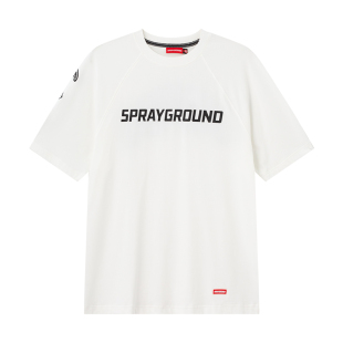 SprayGround鲨鱼嘴凉感休闲吸湿速干短袖 透气凉感字母印花T恤夏