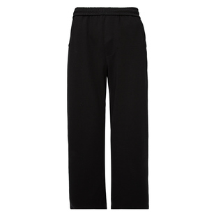 TRIPLE弯刀直筒宽松卫裤垂感抗皱休闲裤纯色卫裤男女松紧腰长裤