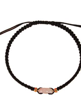 手链天然翡翠平安扣转运珠