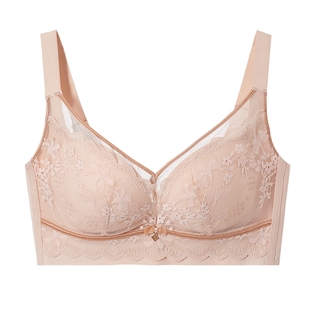 香蜜闺秀文胸大胸显小收副乳薄杯防下垂薄款内衣无痕舒适聚拢