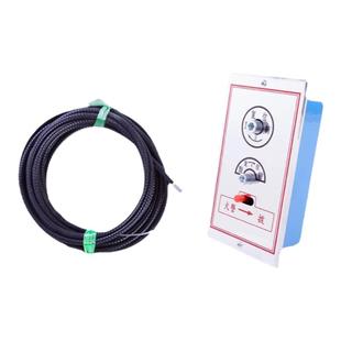 远控风阀电动排烟口钢丝绳防火阀远程控制机构消防拉线执行器面板