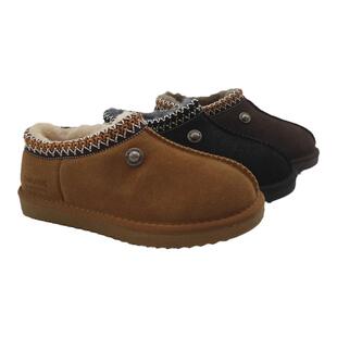 欧洲站羊皮毛复古懒人鞋 男女低帮户外两穿防滑平底保暖棉鞋真皮