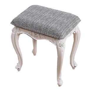 通用长方形小板凳套化妆梳妆台美甲古筝坐垫面椅子套矮木凳子套罩