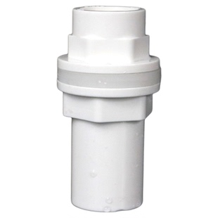 鱼缸上下水接头 水箱防水接头溢流管PVC加长内外丝牙接头水管配件