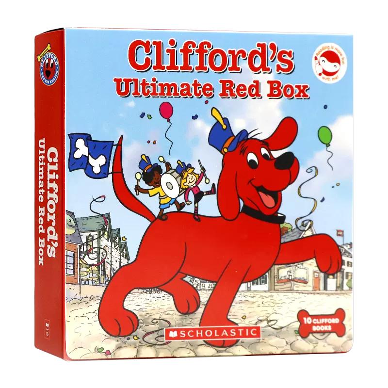 【即将绝版爆款英语启蒙绘本】【点读版】大红狗克里弗10册Clifford Ultimate Red英文原版送音频盒装儿童英语启蒙趣味