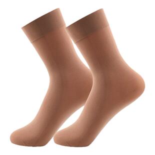 10双加厚丝袜男女春秋冬天鹅绒宽口袜中筒黑肉色丝袜伊豆情女短袜