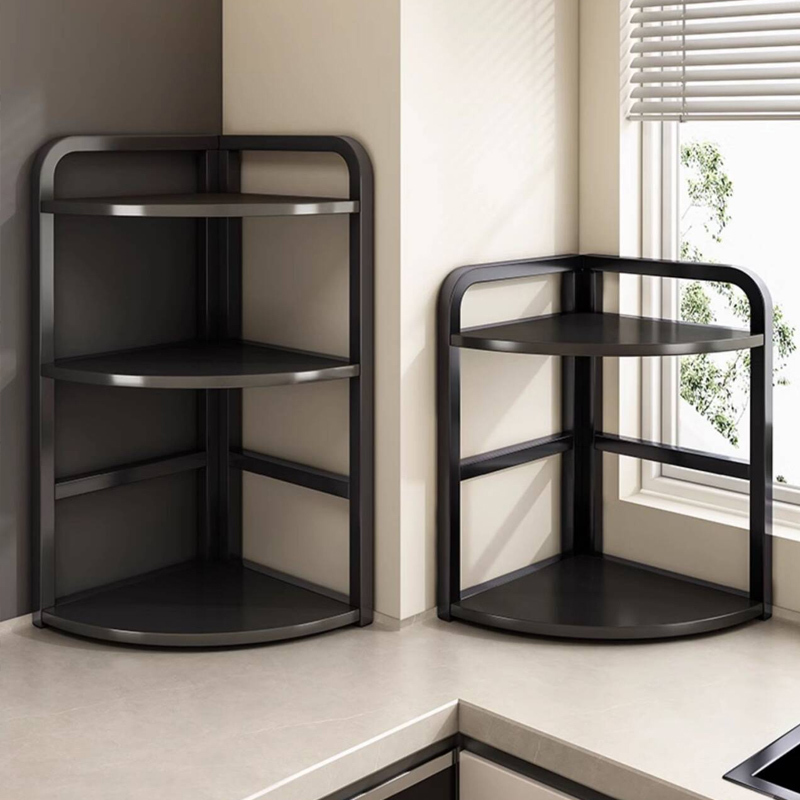 厨房调料置物架家用台面角落调味品架子多功能油盐酱醋转角收纳架