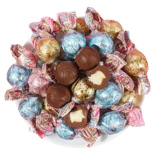 牛奶夹心巧克力球喜糖网红零食结婚礼糖果多口味散装(代可可脂)