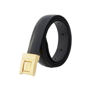 朗姿法式时尚简约设计感腰饰2024冬季新款复古高级感百搭黑色腰带