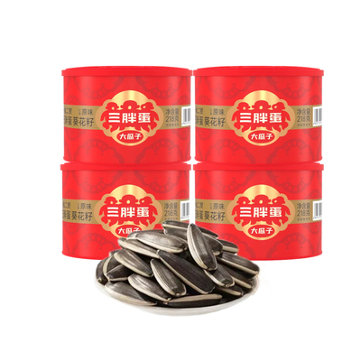 三胖蛋原味瓜子218gx4罐装