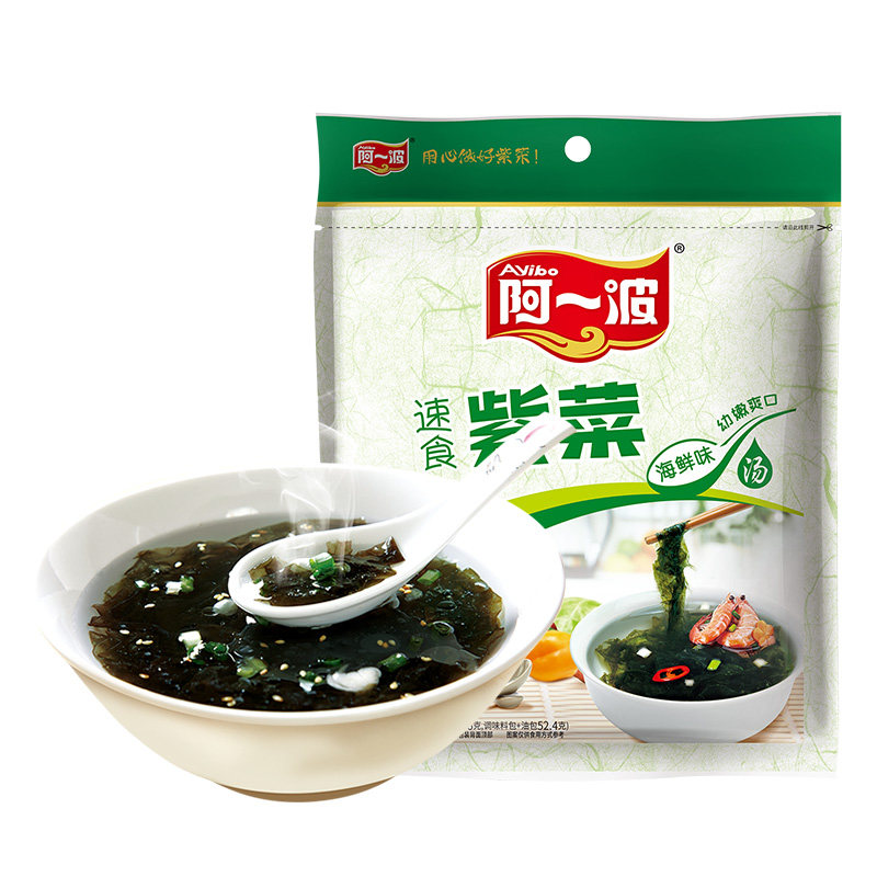 阿一波紫菜汤62克/袋 方便速食汤料包冲泡即食速食紫菜6人份