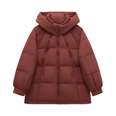 大码胖mm休闲洋气加厚羽绒服外套