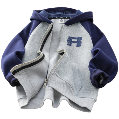 男童加绒外套加厚中大童秋冬款