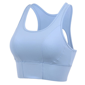 运动内衣女跑步防震镂空美背高强度防下垂瑜伽背心式文胸健身上衣