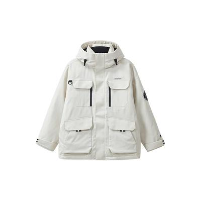 STARTER羽绒服2025冬季新款保暖男女同款黑白三防羽绒外套上衣