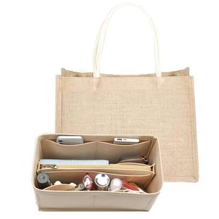 适用muji无印黄麻布袋内胆包中包收纳整理化妆包撑防脏内衬A4A6B5