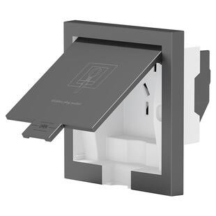 冰箱专用86型内嵌式插座隐藏嵌入式墙壁隐形内凹插座面板16A五孔
