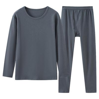 宜而爽长袖男女100%棉圆领保暖